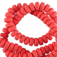 Polymer Perlen Rondell 7mm - Red